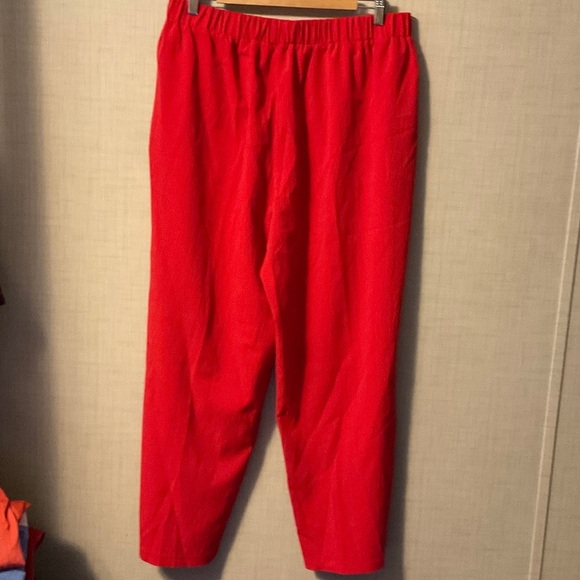 SHEIN Red Wide Leg Pants - Picture 3 of 4
